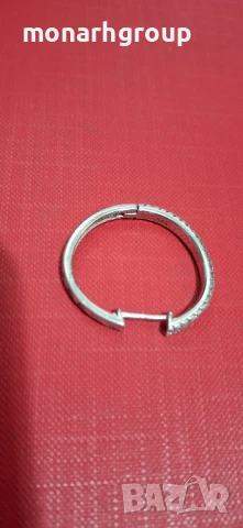 Сребърна Обеца, снимка 2 - Обеци - 50491840