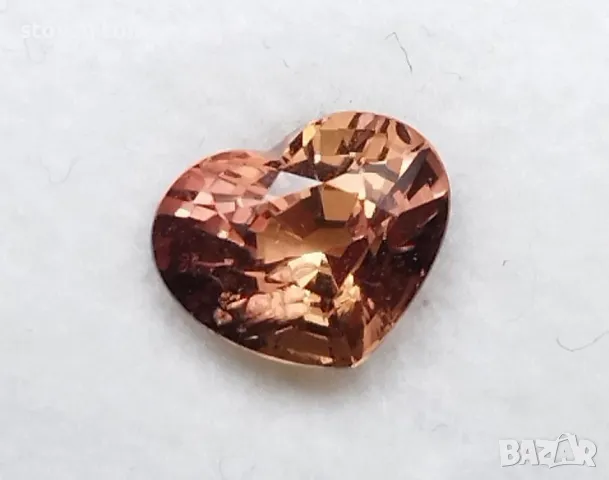 Очарователен Падпараджа сапфир с форма сърце 1.04кт.! Нов!, снимка 3 - Други - 50060600