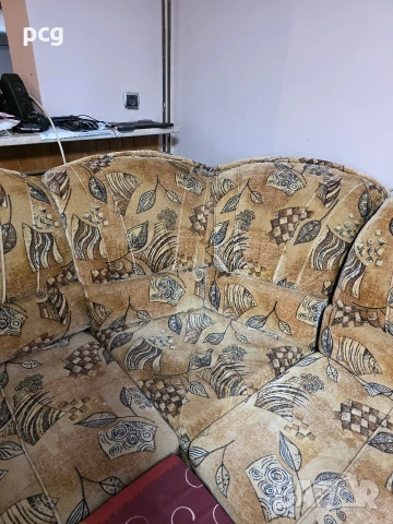 Ъглов диван разтегателен + ракла – само 100 лв! 🔥, снимка 4 - Дивани и мека мебел - 53838495