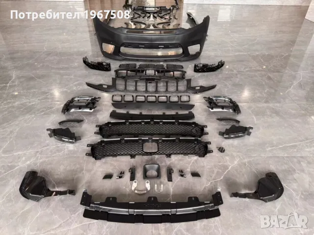 Предна броня + DRL Jeep GRAND CHEROKEE TRACKHAWK SRT Style, преден капак 2014 - 2021 и други части, снимка 14 - Части - 49364826