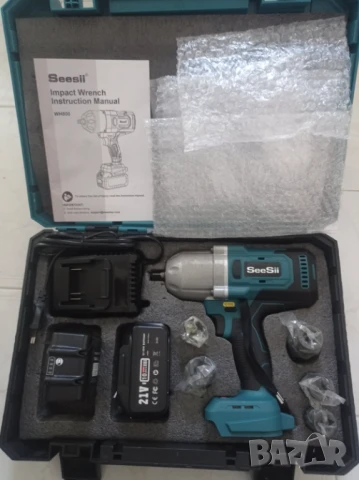 Акумулаторен ударен безчетков гайковерт seesii WH800 1300nm, снимка 4 - Винтоверти - 50846779