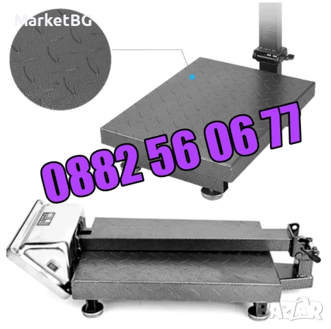 Кантар с платформа до 1000 кг, електронен кантар, везна до 1 тон, снимка 2 - Везни - 52178941