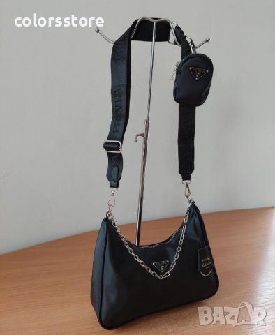 Луксозна Черна чанта/реплика  Prada код IM104P, снимка 3 - Чанти - 40970336