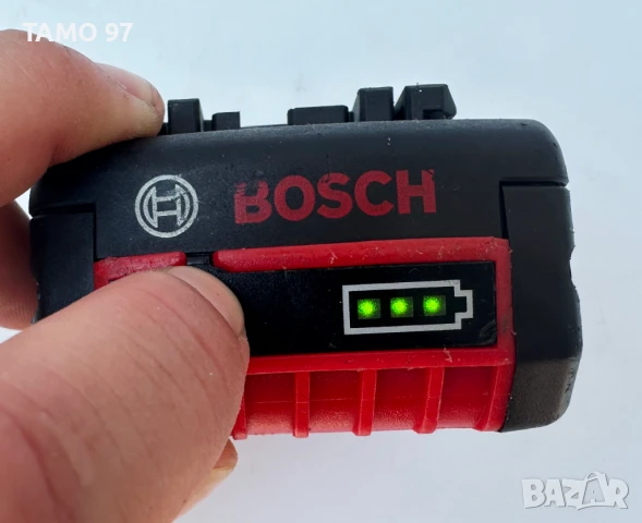 BOSCH GBA 18V 3.0Ah - Акумулаторна батерия 18V 3.0Ah с индикатор, снимка 4 - Други инструменти - 51130765