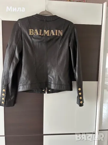 Шикозна яке Balmain.естествена кожа, снимка 4 - Якета - 49840490