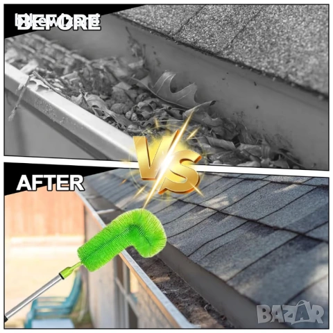 Четка за почистване на улуци 390 см, телескопична, 9 части НОВА, снимка 5 - Други инструменти - 53158063