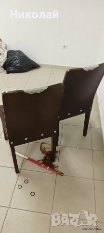 дървени столове два броя, снимка 5 - Столове - 52856563