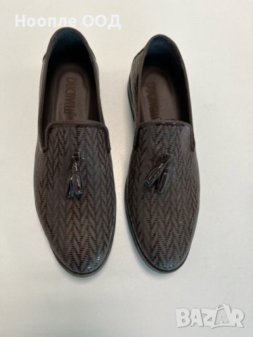 Мъжки Обувки от Естествена Кожа - Бордо, снимка 2 - Официални обувки - 41531274