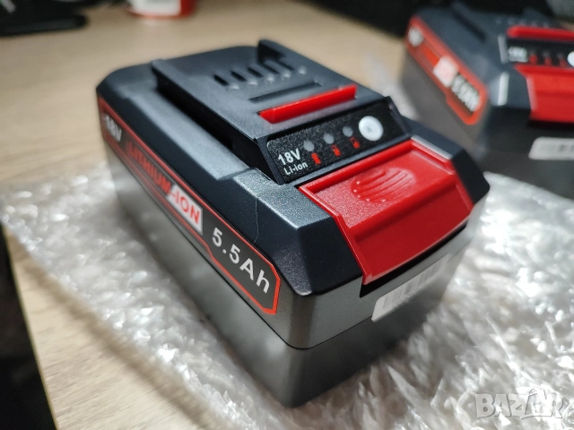 ПРОМО ! 2 бр Einhell Комплект 18 V 5.5 Ah акумулаторни батерии !, снимка 5 - Градинска техника - 53455840