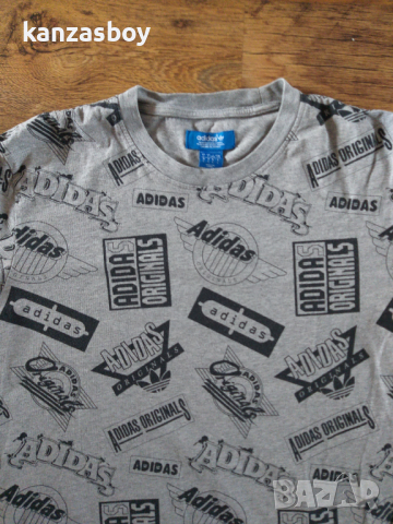 ADIDAS Grey Men's Graphic Tee - страхотна мъжка тениска , снимка 3 - Тениски - 44810154
