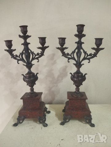 Два барокови свещници комплект