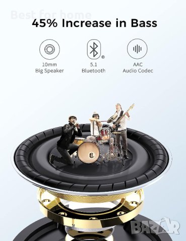 Безжични слушалки QXQ Q32, спортни Bluetooth 5.1 с микрофон, снимка 7 - Bluetooth слушалки - 41772337