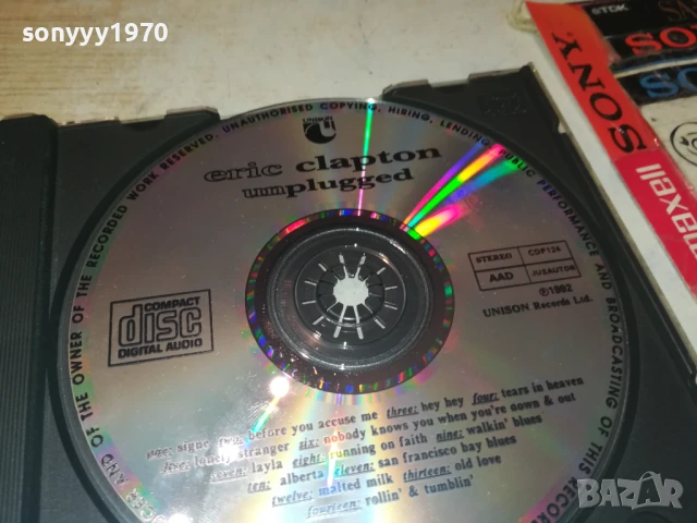 ERIC CLAPTON-UNISON CD 0708250950, снимка 10 - CD дискове - 51281891