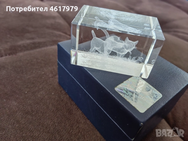 3D Оригинален кристален подарък със сертификат, снимка 5 - Подаръци за рожден ден - 52167487