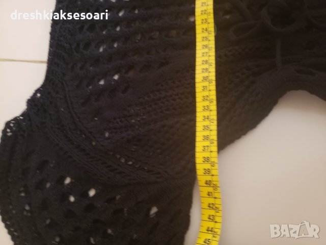 Плетена Плажна рокля на дупки, снимка 3 - Рокли - 42263266