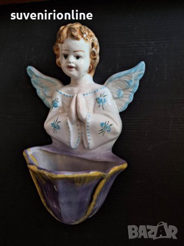 порцеланов сувенир ангелче - вазичка за стена, снимка 2 - Декорация за дома - 40603078