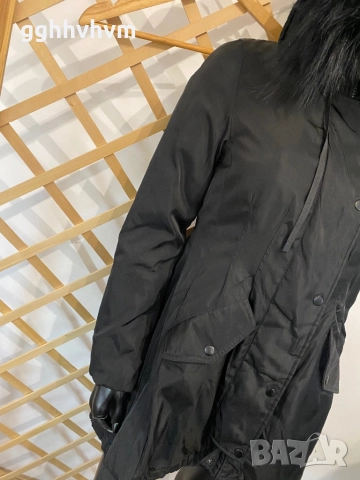 Яке с естествен косъм на качулката, снимка 5 - Якета - 52875107