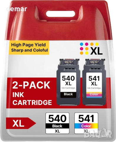 Мастилени касети PG540XL/CL541XL за принтери Canon PIXMA, 2 броя
