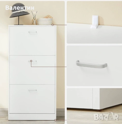 Шкаф за обувки на 3 нива, снимка 6 - Шкафове - 53383052