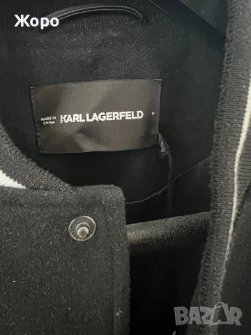 Karl Lagerfeld  Оригинално дизайнерско яке тип Varsity/Bomber – НОВО С ЕТИКЕТ – Размер M, снимка 16 - Якета - 53577173
