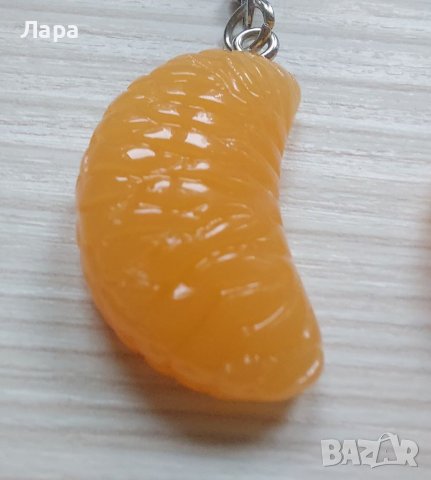 Реалистични обици портокал , снимка 2 - Обеци - 37175217