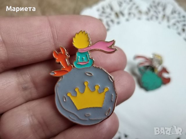 Пинче Малкият Принц Брошка Малкият Принц Значка Пинчета Пинове Подарък Малкият Принц Бижута , снимка 3 - Други - 38860568