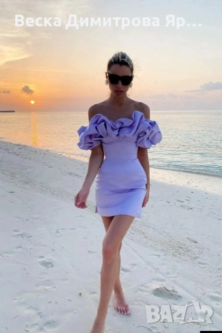 Дамска рокля сатен , снимка 5 - Рокли - 52949760