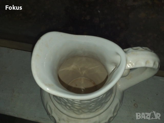Бяла кана немска керамика колекционерска, снимка 3 - Антикварни и старинни предмети - 53451904