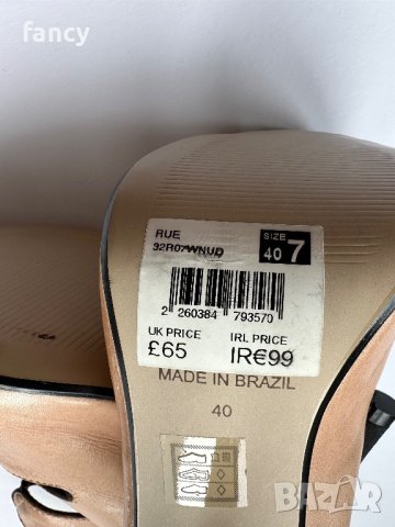 Обувки на висок ток в телесен цвят - Номер 39, снимка 5 - Дамски обувки на ток - 11115510