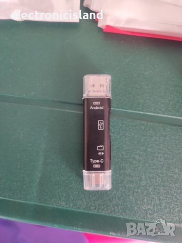 Универсален метален Четец на карти с памет 5 в 1, USB, Type C, Micro USB, SD TF, OTG, снимка 10 - USB Flash памети - 40101717