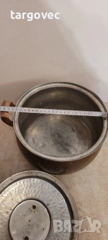 масивна медна тенджера 8 l, снимка 2 - Съдове за готвене - 52797044