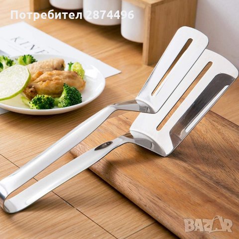 3119 Стоманена щипка за скара и сервиране, снимка 6 - Прибори за хранене, готвене и сервиране - 35764372