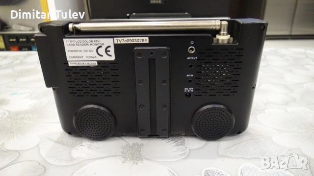 TFT LCD телевизор DIVA 12V, 7 инча, използван, снимка 6 - Телевизори - 53396888