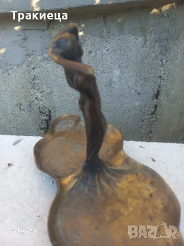 СТАРА БРОНЗОВА СТАТУЕТКА ФИГУРА , снимка 6 - Антикварни и старинни предмети - 51239797