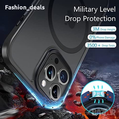 Нов Калъф Кейс Гръб за защита телефон iPhone 14 Pro Айфон Magnetic MagSafe, съвместим, снимка 5 - Калъфи, кейсове - 40364111