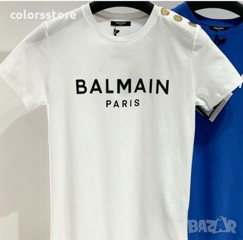 Бяла тениска  Balmain  код Br343, снимка 2 - Тениски - 35931969