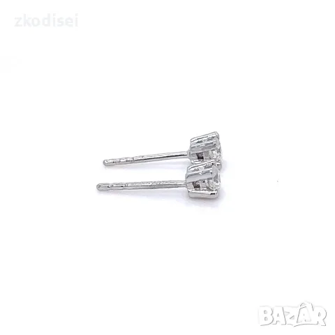 Златни обеци с диаманти 0,30Ct. чистота:SI модел:42877-6, снимка 3 - Обеци - 55831220