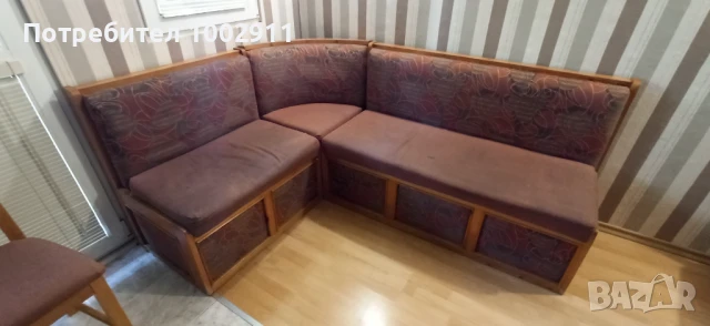 Разтегателен ъглов диван, снимка 1