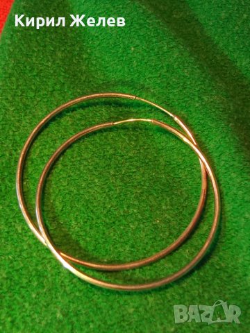 КЛАСИЧЕСКИ СТИЛЕН МОДЕЛ СРЕБЪРНИ ОБЕЦИ ВИСОКА ПРОБА СРЕБРО РЪЧНА МАЙСТОРСКА ИЗРАБОТКА 38746, снимка 2 - Обеци - 41730123