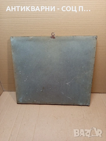 Соц Стара Ръчно Тъкана Картина Гоблен Двойка Щъркели. НОМЕР 1663., снимка 4 - Антикварни и старинни предмети - 53759652