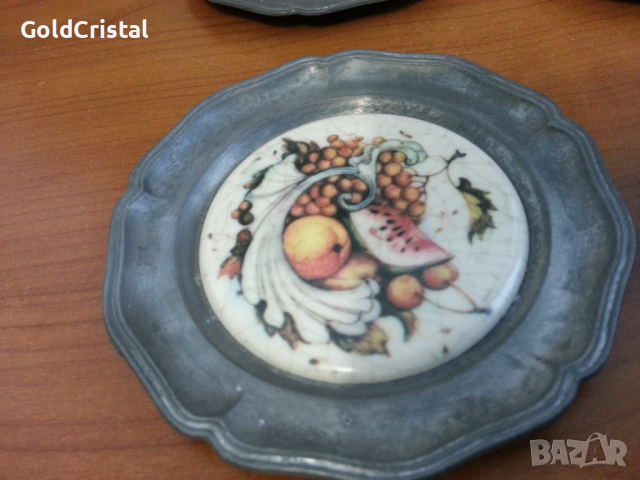 Чинийки за стена или подложки за чаши мета , снимка 4 - Антикварни и старинни предмети - 36502181