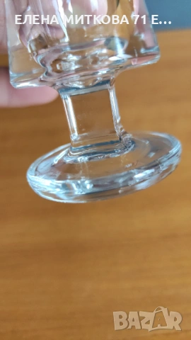 Комплект от 7 бр.масивни немски шотчета от кристално стъкло, снимка 7 - Чаши - 53637226