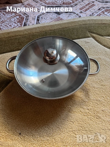 Луксозен дълбок тиган (соте) CAPTAIN COOK 18/10 INOX – ЧИСТО НОВ – ТОП качество, снимка 3 - Съдове за готвене - 53611181