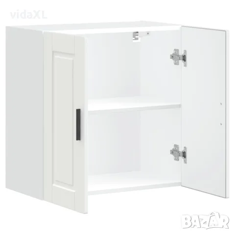 vidaXL Кухненски стенен шкаф Porto, бял, инженерно дърво, снимка 4 - Шкафове - 56148227