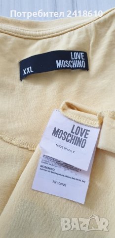 LOVE MOSCHINO Cotton Made in Italy Mens  Size L ОРИГИНАЛ! Мъжка Тениска!, снимка 3 - Тениски - 40565531