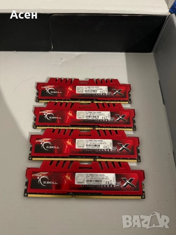 рам паметG.SKILL Ripjaws X Series 32GB (4 x 8GB) DDR3 1866 (PC3 14900) Desktop Memory Model F3-1866C