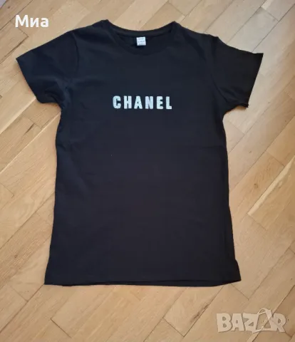 Дамска черна тениска., снимка 1