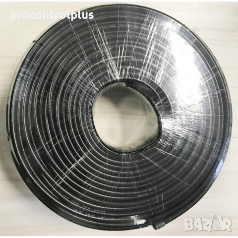 Коаксиален кабел RG6/64 CCS - Черен, снимка 2 - Други - 51660087