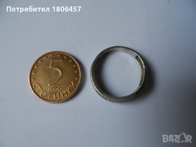 сребърен пръстен Ж, снимка 4 - Пръстени - 42046820