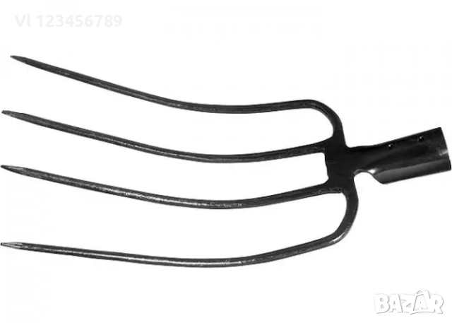 Вила за сено 4 рога 23.5х33 см без дръжка 